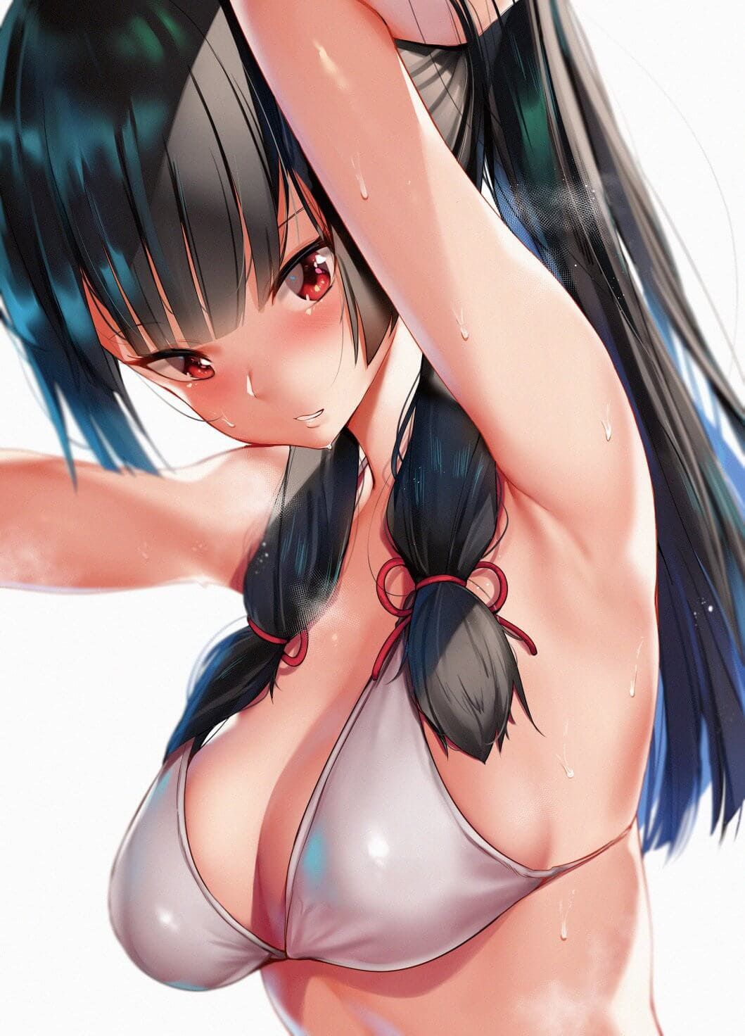 【2D】2D bishōjo image with etched armpits 2