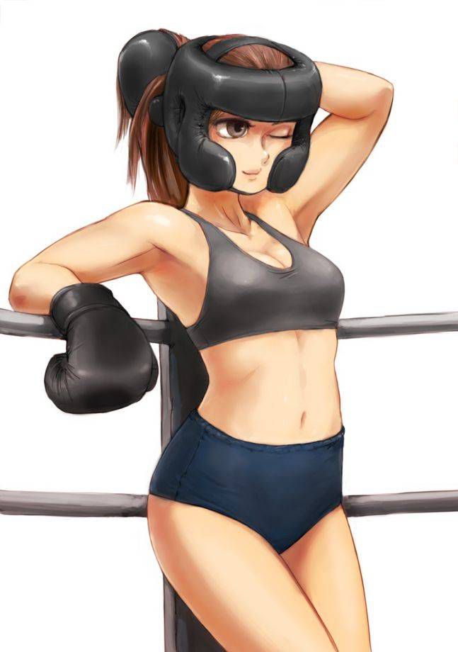 The second eroticism image of girls enjoying boxing, boxing [pretty (hard)] 13