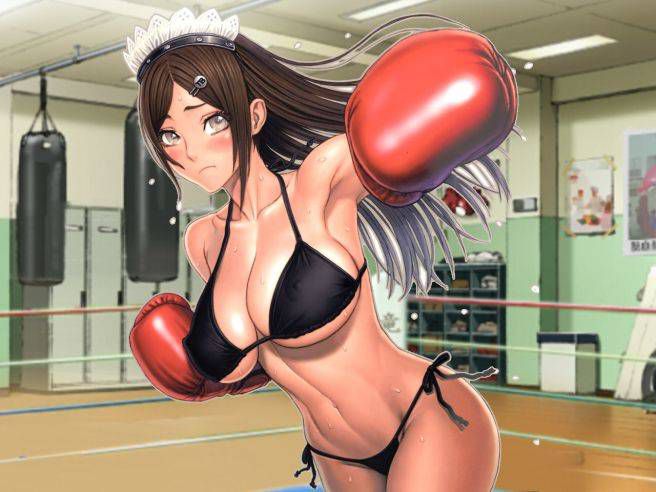 The second eroticism image of girls enjoying boxing, boxing [pretty (hard)] 17