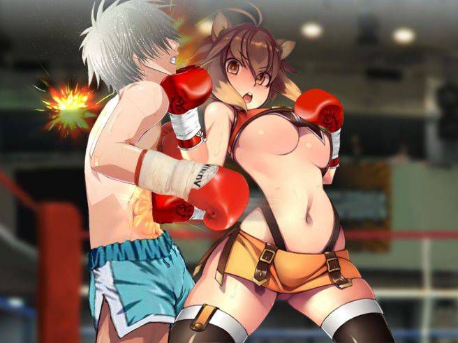 The second eroticism image of girls enjoying boxing, boxing [pretty (hard)] 2