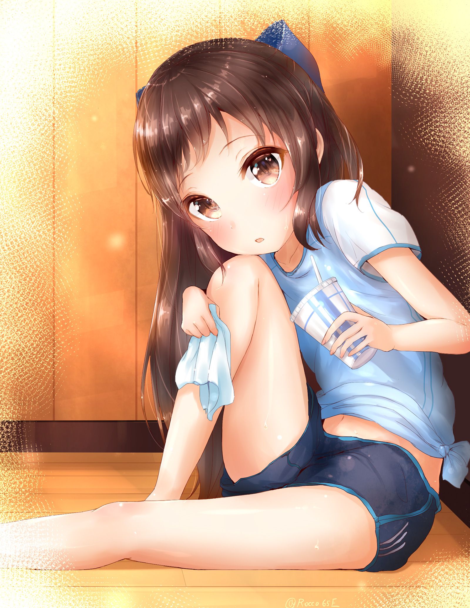 [39 pieces] I take an eroticism image having a cute the youth shorts & youth bra which is suitable for age of ガチ primary schoolchild Lolly Arisu Tachibana of デレマス! 38
