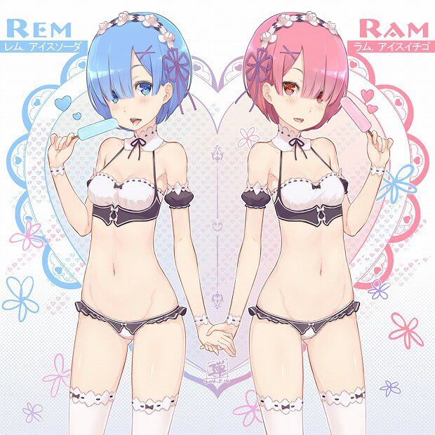 "Re is zero" twins maid, eroticism image 2 of the lamb rem 19
