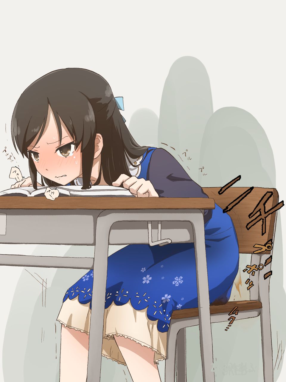 【Viewing Note】 Secondary large pee loli secondary erotic image of secondary loli girl swelling with poop in pants 32