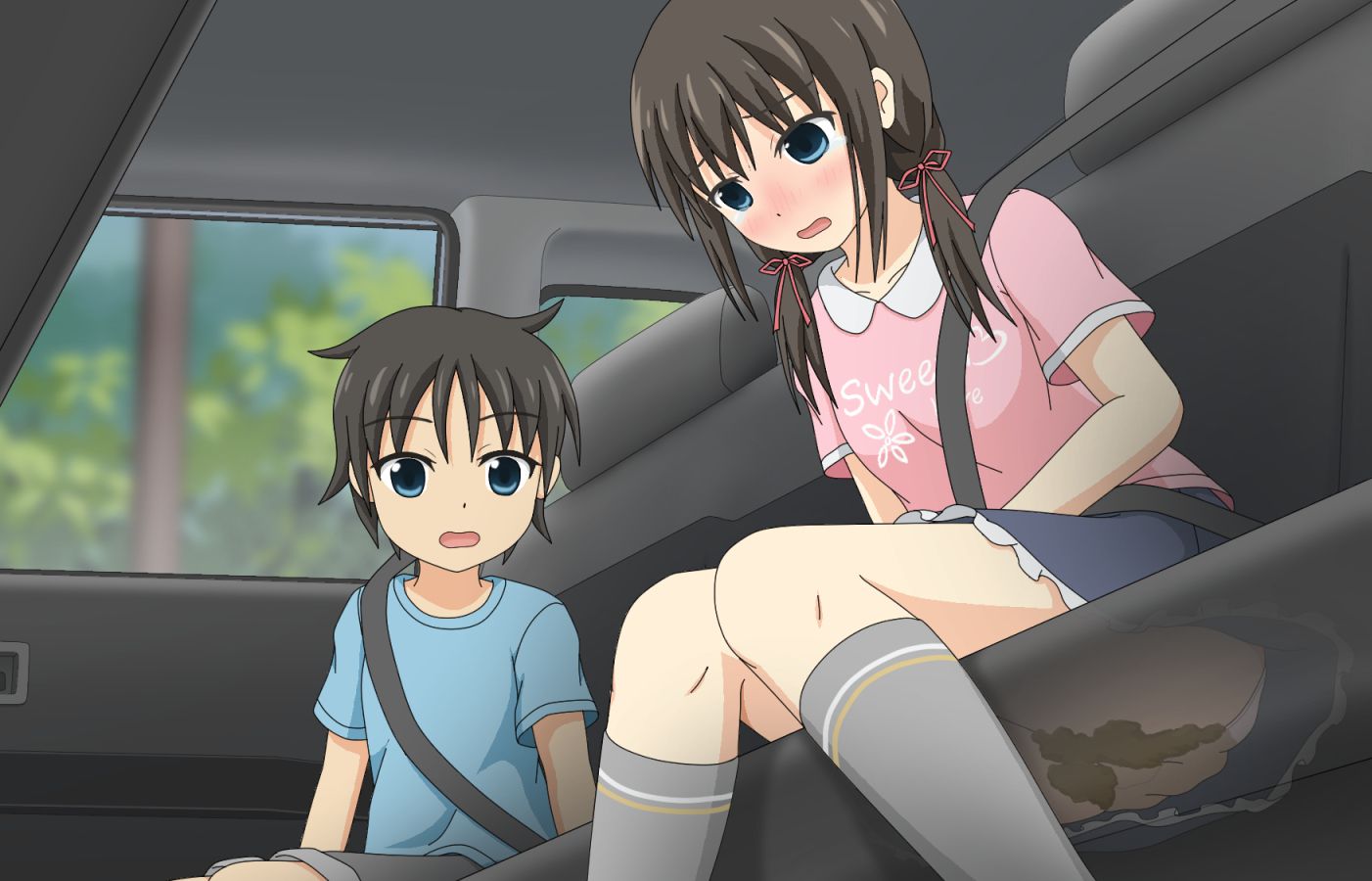 【Viewing Note】 Secondary large pee loli secondary erotic image of secondary loli girl swelling with poop in pants 44