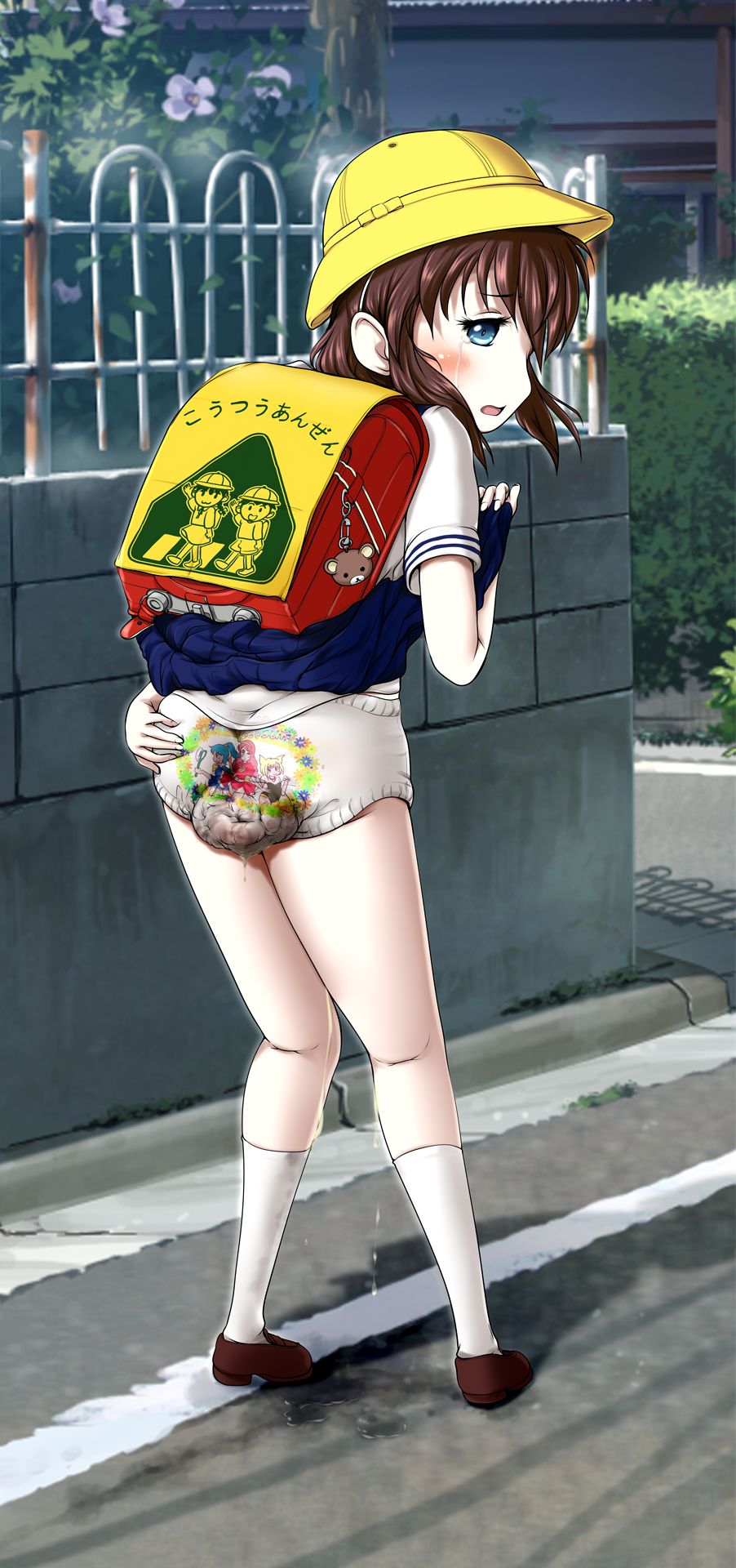 【Viewing Note】 Secondary large pee loli secondary erotic image of secondary loli girl swelling with poop in pants 60