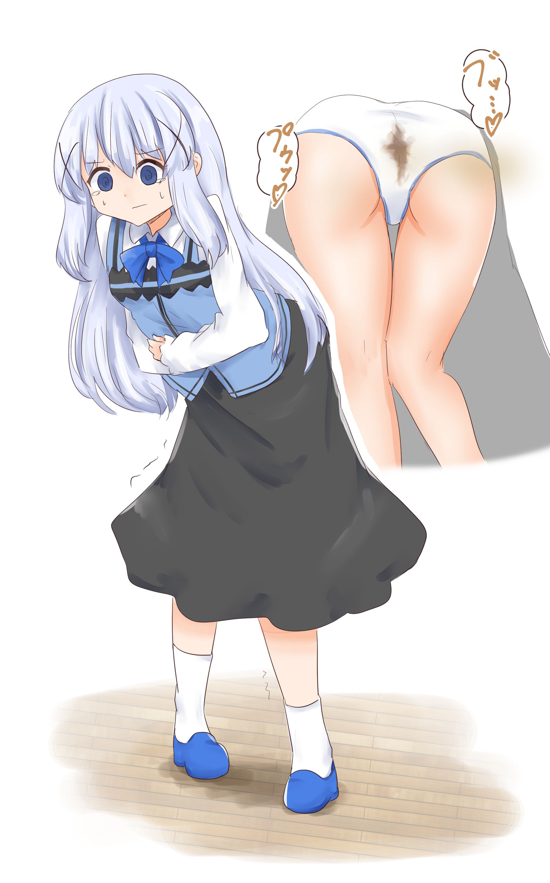 【Viewing Note】 Secondary large pee loli secondary erotic image of secondary loli girl swelling with poop in pants 61