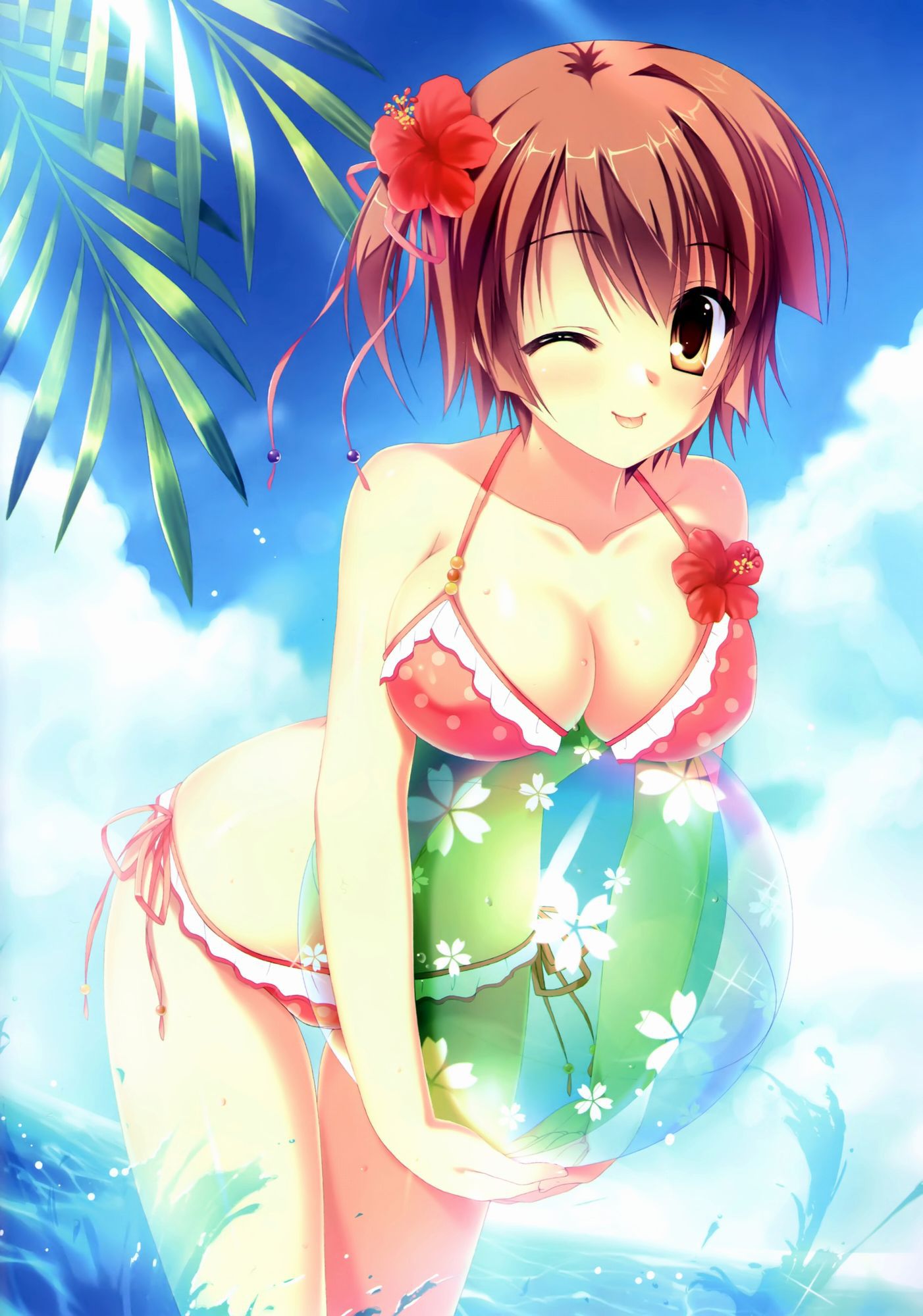 Assorted two-dimensional swimsuit beautiful girl images. Is summer long in coming? 52