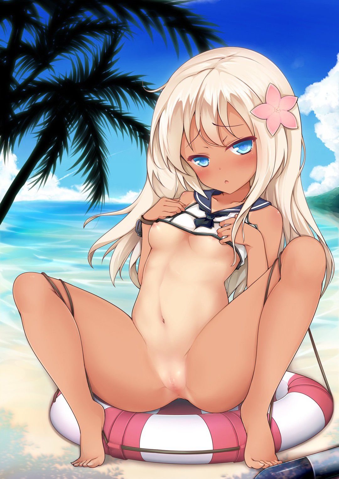 [the second image] put an image of the most erotic character in warship this 7