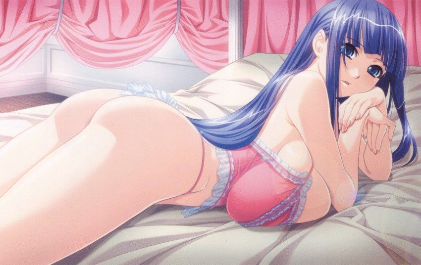 [breast cushion] the second daughter image that the breast was crushed in a lying on one's stomach state plumply 3