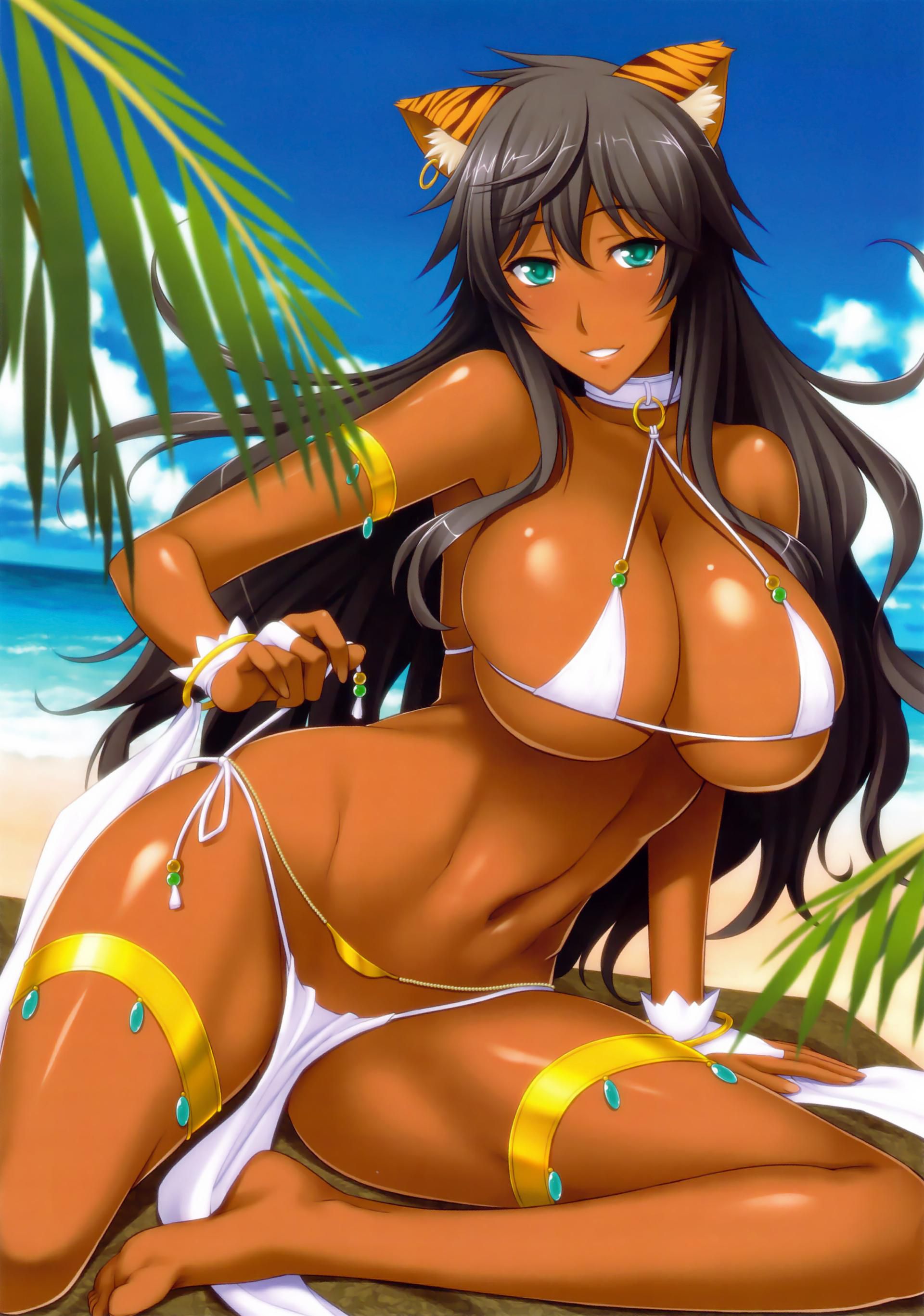 [100 pieces] Because I do it suddenly, I give an eroticism image to brown, a girl of the black skin 77