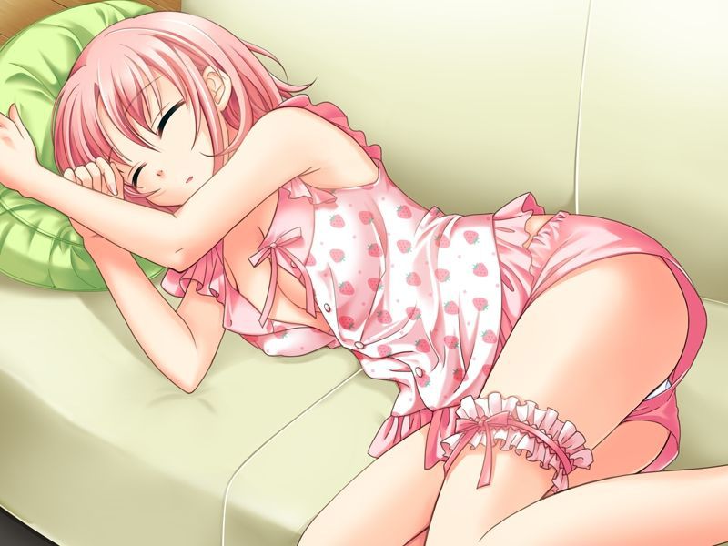 [relaxation] the second image of girls who lie at full length, and relax in a sofa 11