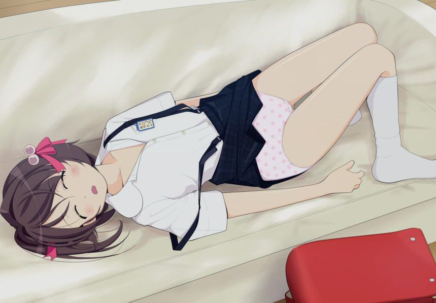 [relaxation] the second image of girls who lie at full length, and relax in a sofa 29