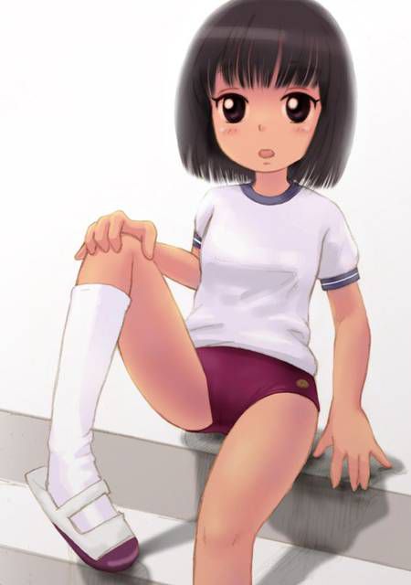 [some senses of incongruity] the second eroticism image which wear the top though is bloomers, a gym suit, and wear 35