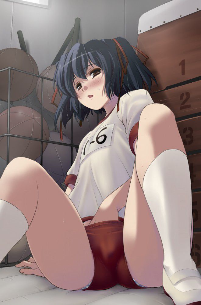 [some senses of incongruity] the second eroticism image which wear the top though is bloomers, a gym suit, and wear 4