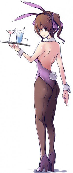 [the second] Eroticism image of the bunny girl that a high leg-cut bathing suit cutting into buttocks and オマンコ is スケベ 10