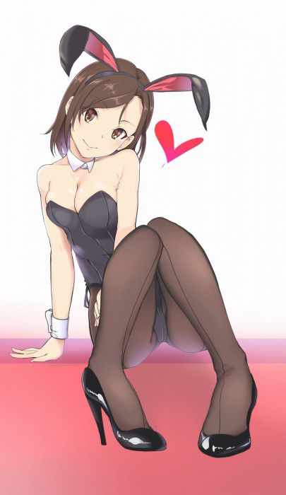 [the second] Eroticism image of the bunny girl that a high leg-cut bathing suit cutting into buttocks and オマンコ is スケベ 16