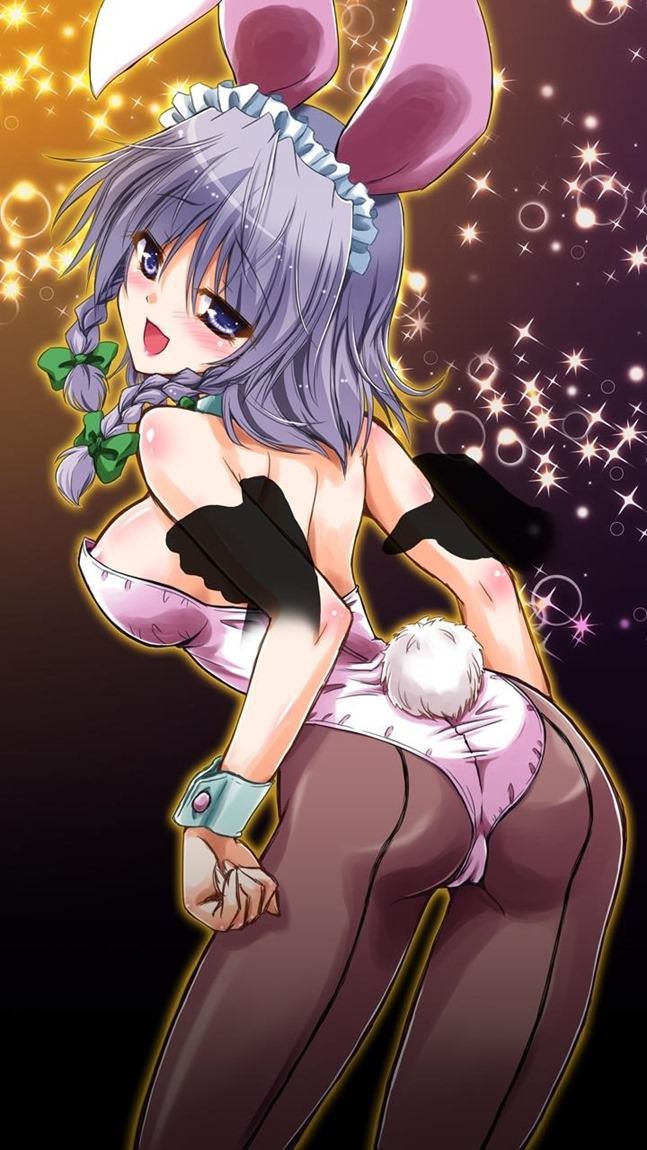 [the second] Eroticism image of the bunny girl that a high leg-cut bathing suit cutting into buttocks and オマンコ is スケベ 17