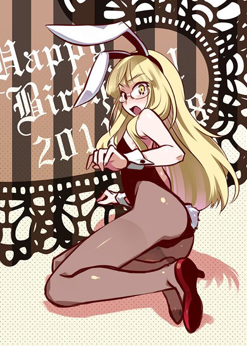 [the second] Eroticism image of the bunny girl that a high leg-cut bathing suit cutting into buttocks and オマンコ is スケベ 38