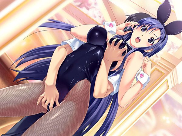 [the second] Eroticism image of the bunny girl that a high leg-cut bathing suit cutting into buttocks and オマンコ is スケベ 42