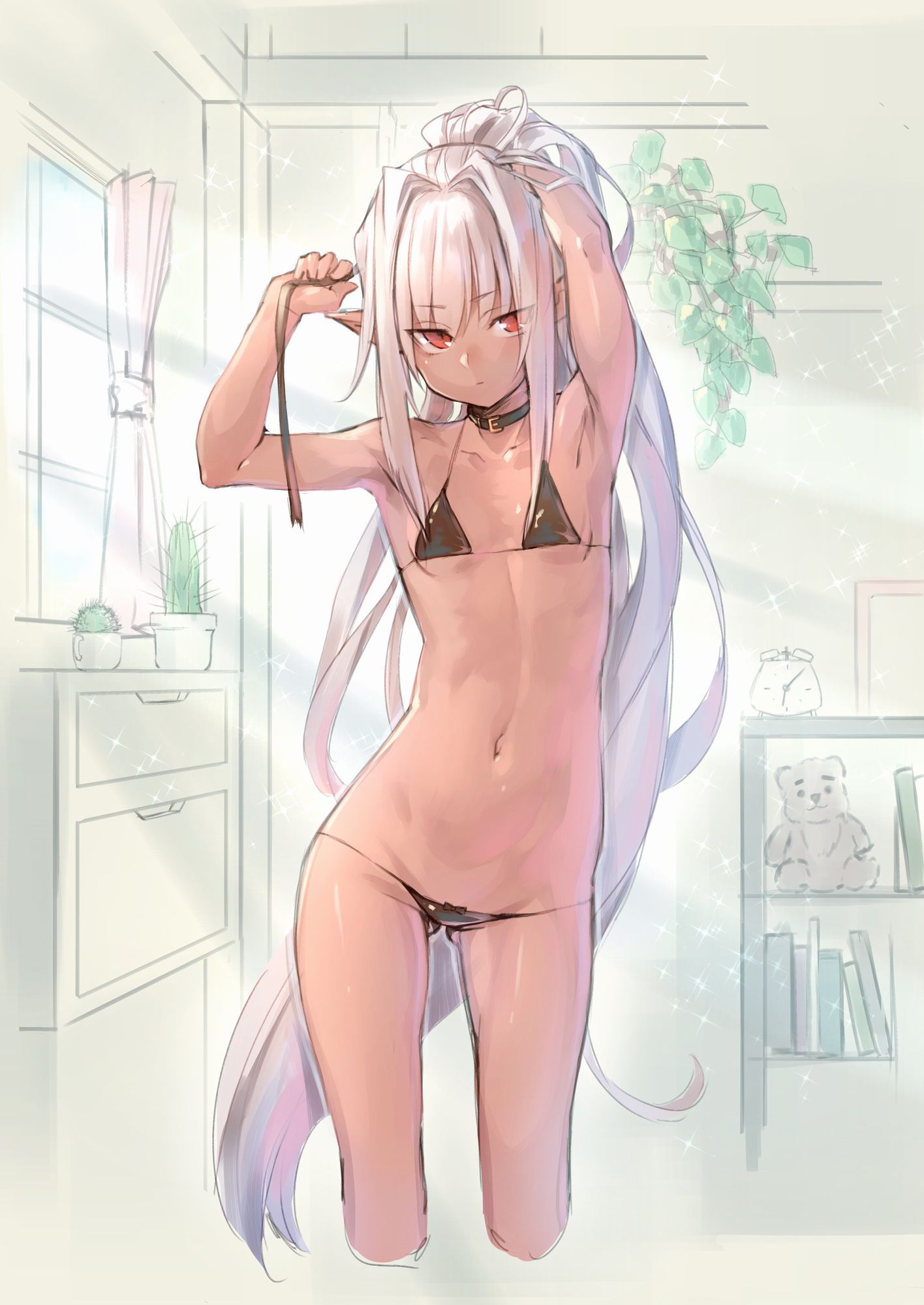 [the second, ZIP] please give me the beautiful girl image of the low leg underwear bikini! 32