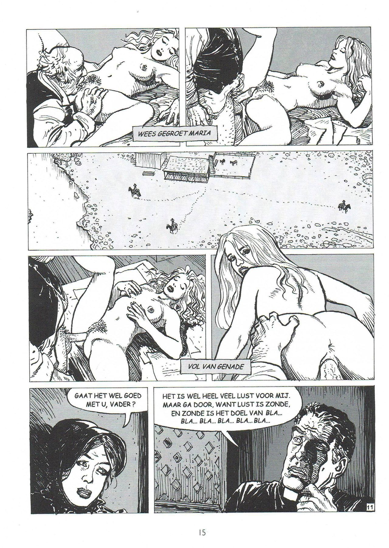 Biechten (Dutch) Een erotische strip van Fred de Heij 14