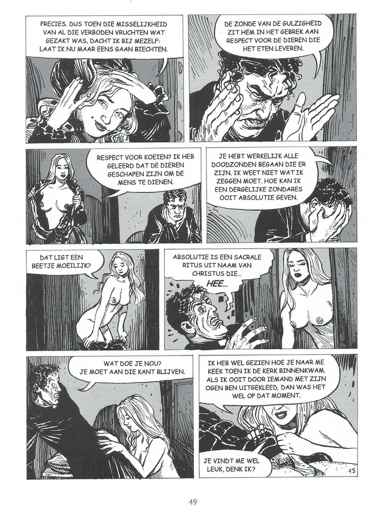 Biechten (Dutch) Een erotische strip van Fred de Heij 48