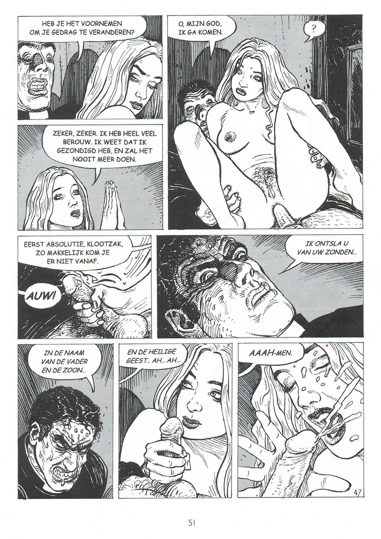 Biechten (Dutch) Een erotische strip van Fred de Heij 50