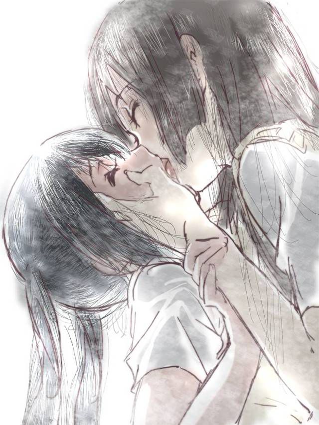 [33 pieces] カタハネ appears soon, too; and one here heavy lesbian kiss image … 20