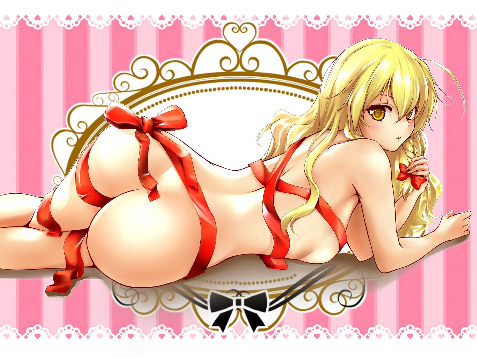 [39 pieces] A Christmas present is a nude ribbon eroticism image of the girls wrapped for って feeling me! 35