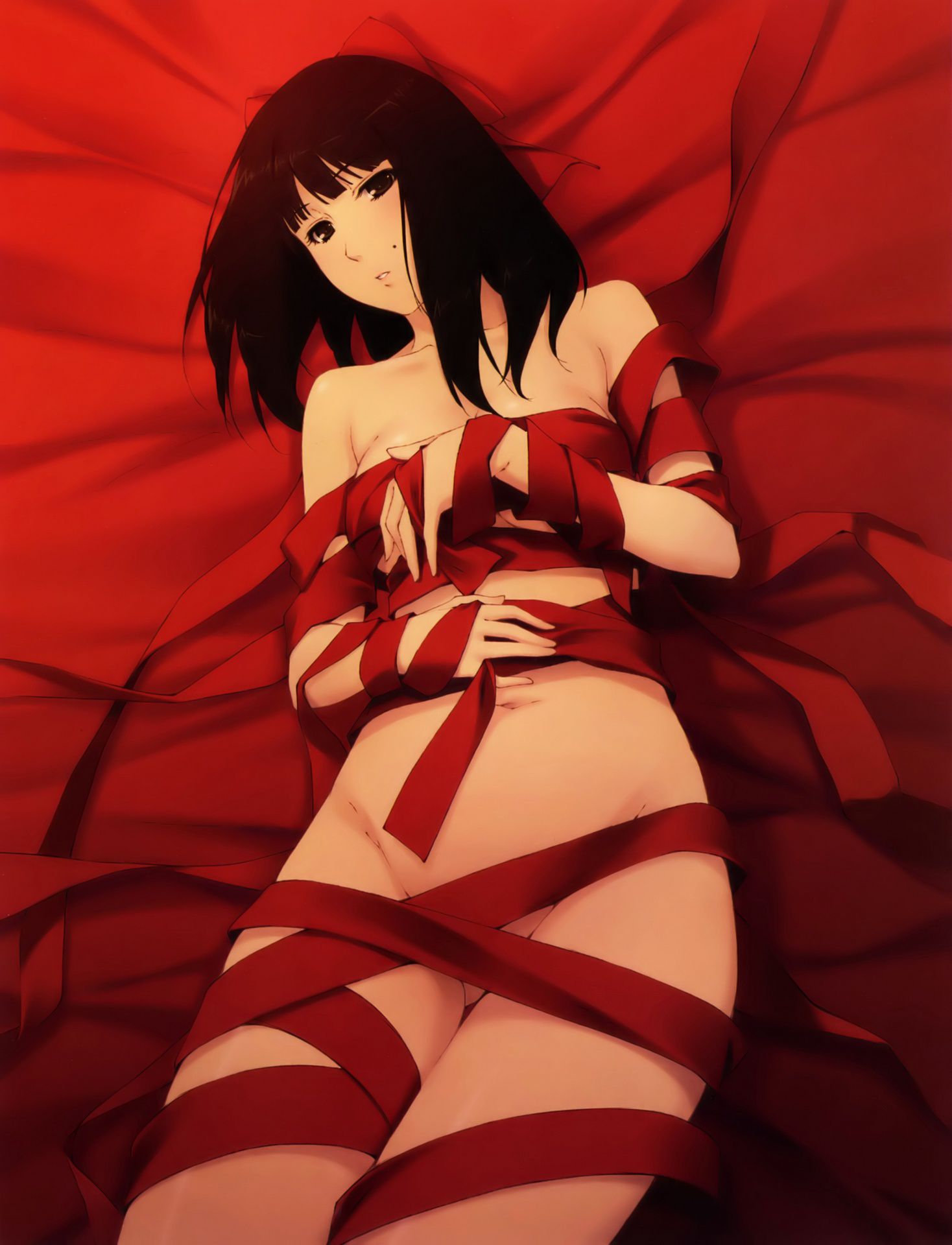 [39 pieces] A Christmas present is a nude ribbon eroticism image of the girls wrapped for って feeling me! 37