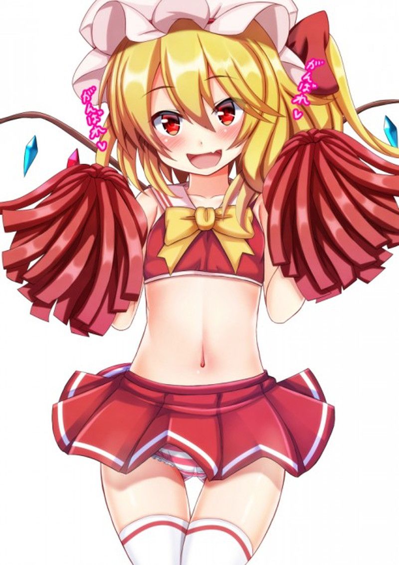 Please give me the image of the cheer leader whom underwear does from a miniskirt for an instant! 23
