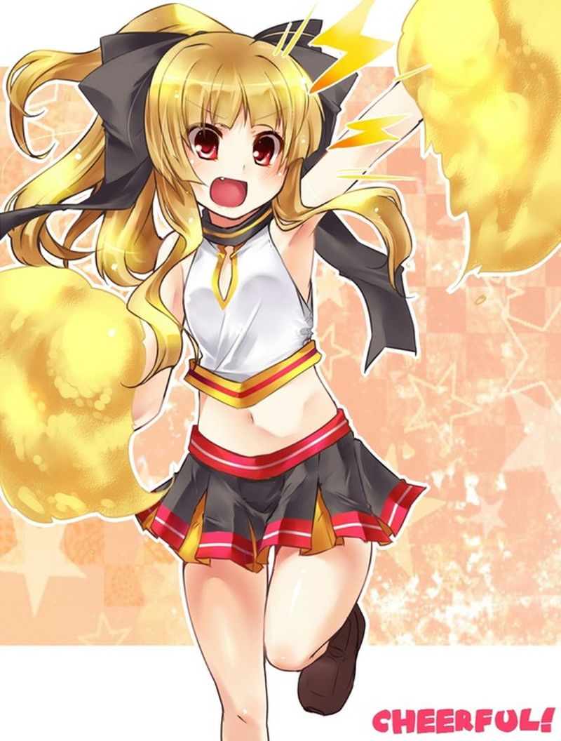 Please give me the image of the cheer leader whom underwear does from a miniskirt for an instant! 30