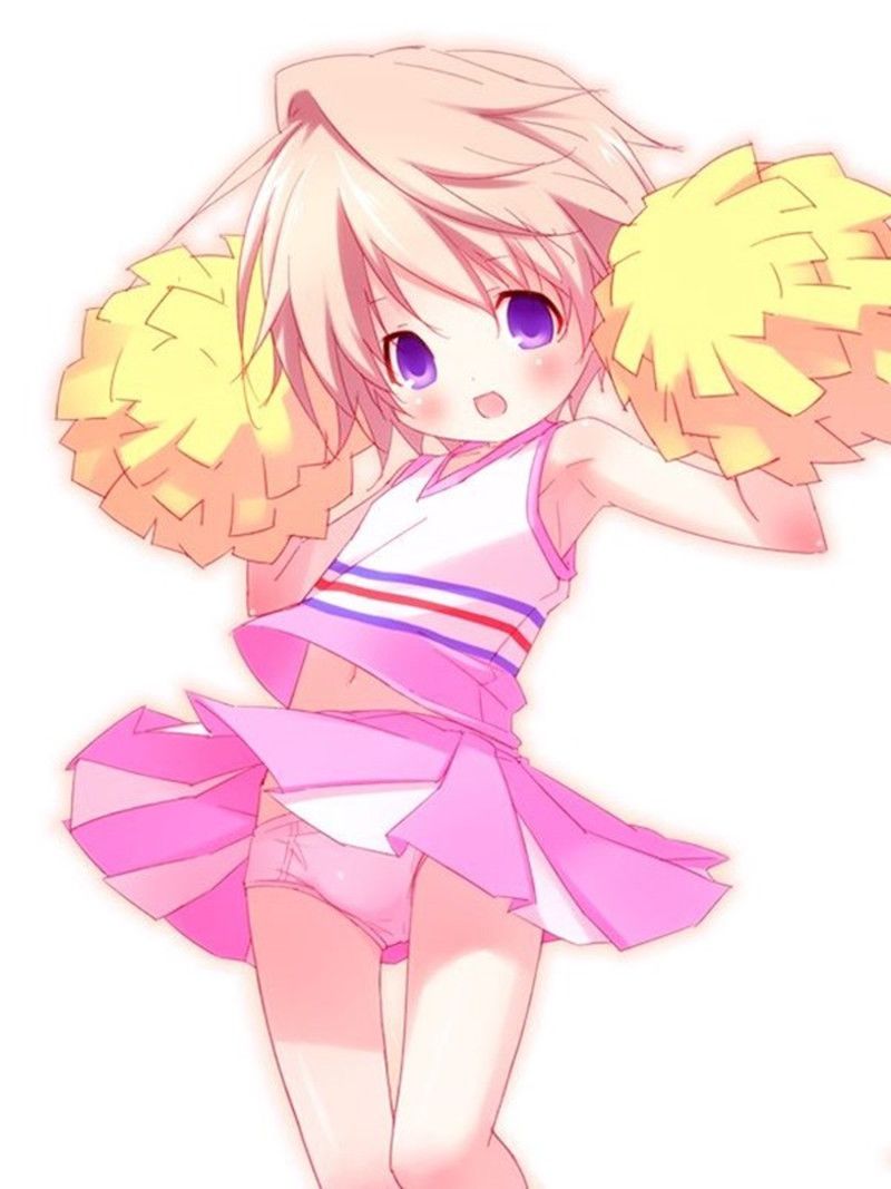 Please give me the image of the cheer leader whom underwear does from a miniskirt for an instant! 50
