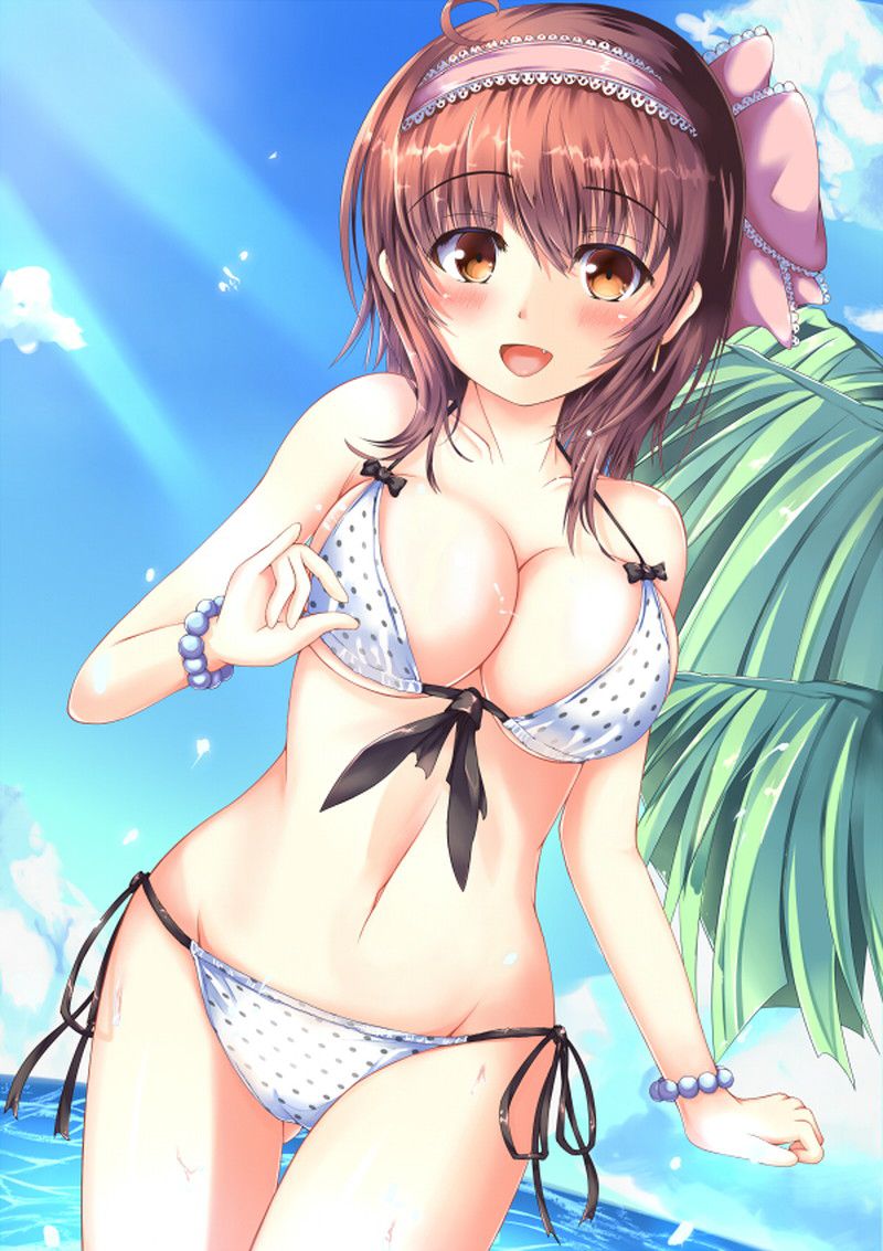 [ハミ milk] www [image] where a milk bottle protruding from clothes and a swimsuit is too erotic 50