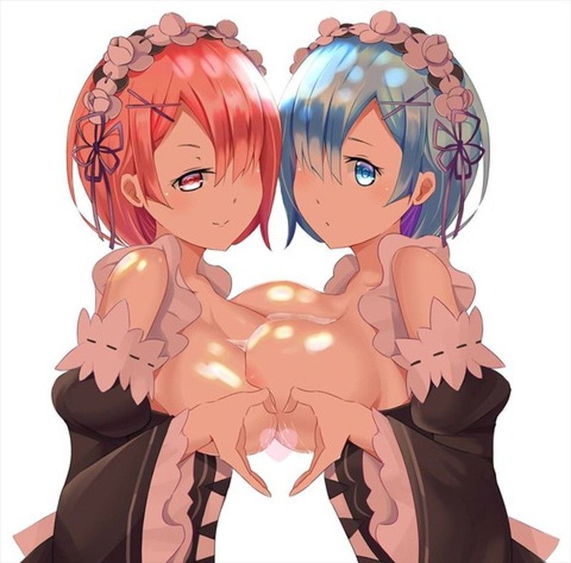 I give lamb and lily image and 3P eroticism image with the rem [Re: zero]! 11