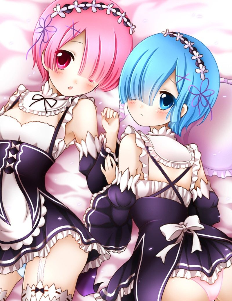 I give lamb and lily image and 3P eroticism image with the rem [Re: zero]! 18