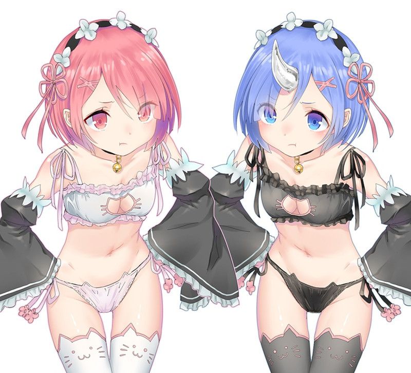 I give lamb and lily image and 3P eroticism image with the rem [Re: zero]! 25