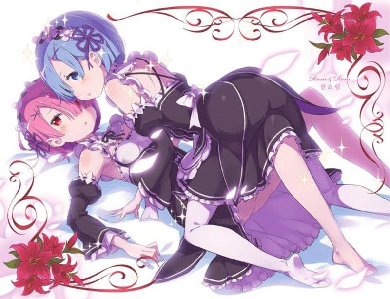 I give lamb and lily image and 3P eroticism image with the rem [Re: zero]! 35