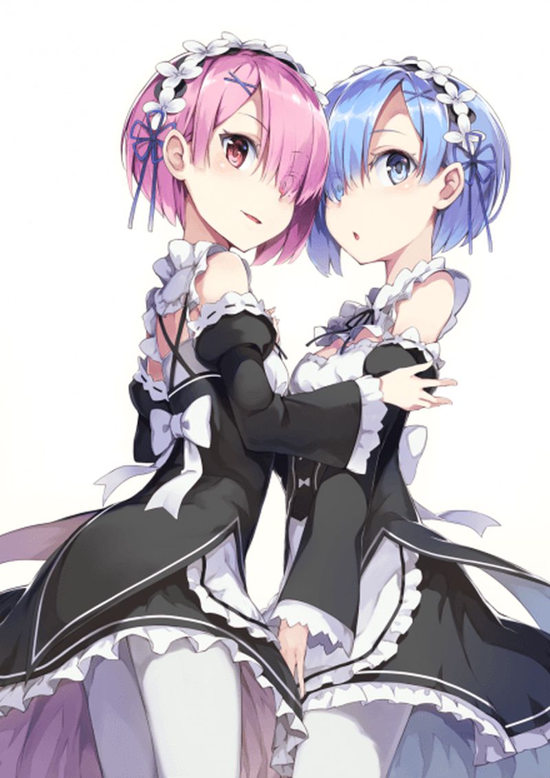 I give lamb and lily image and 3P eroticism image with the rem [Re: zero]! 36