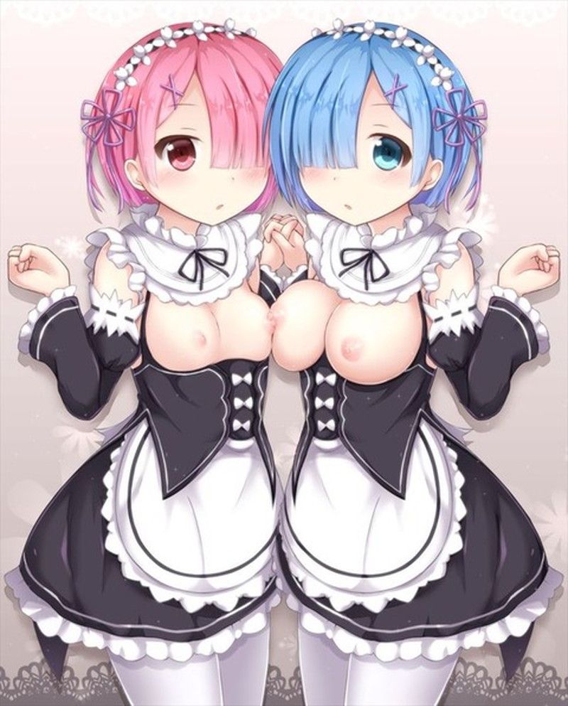 I give lamb and lily image and 3P eroticism image with the rem [Re: zero]! 5