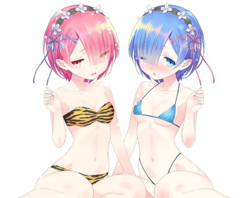 I give lamb and lily image and 3P eroticism image with the rem [Re: zero]! 9