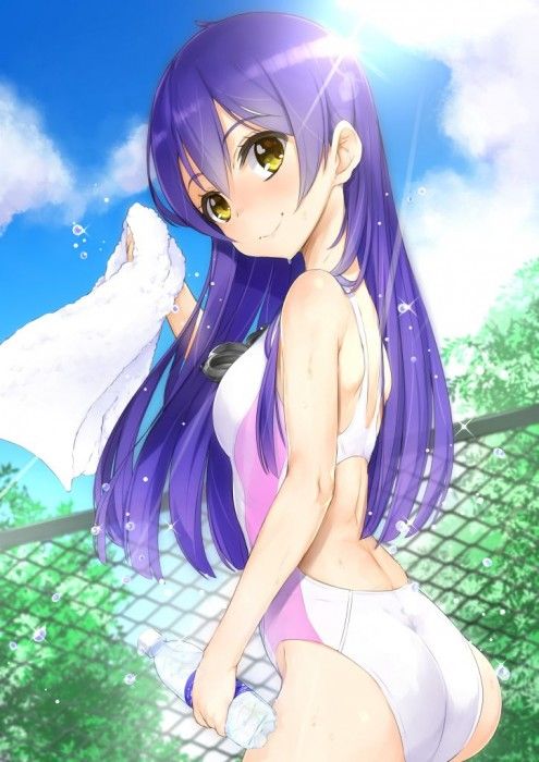 【Erotic Anime Summary】 Competitive swimsuit erotic image with a very tight and tight pat state [Secondary erotic] 2