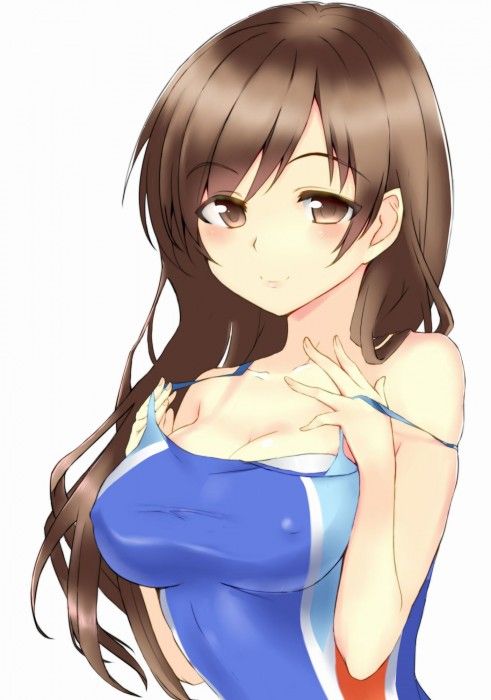 【Erotic Anime Summary】 Competitive swimsuit erotic image with a very tight and tight pat state [Secondary erotic] 21