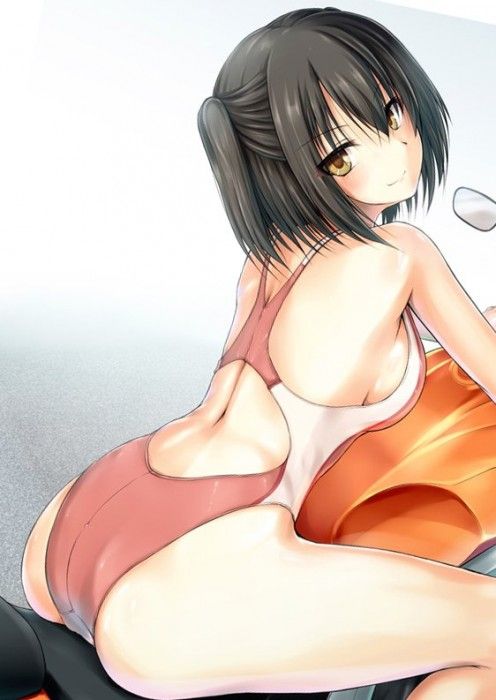 【Erotic Anime Summary】 Competitive swimsuit erotic image with a very tight and tight pat state [Secondary erotic] 4