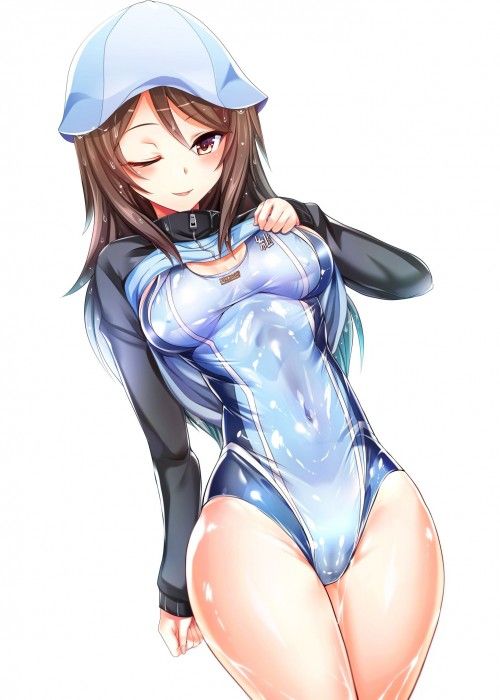 【Erotic Anime Summary】 Competitive swimsuit erotic image with a very tight and tight pat state [Secondary erotic] 5