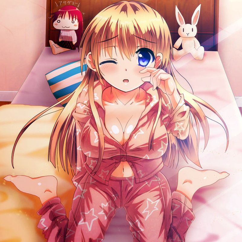 [the second] The pajamas eroticism image which I am about to be able to see the breast and a valley and hold suddenly 20