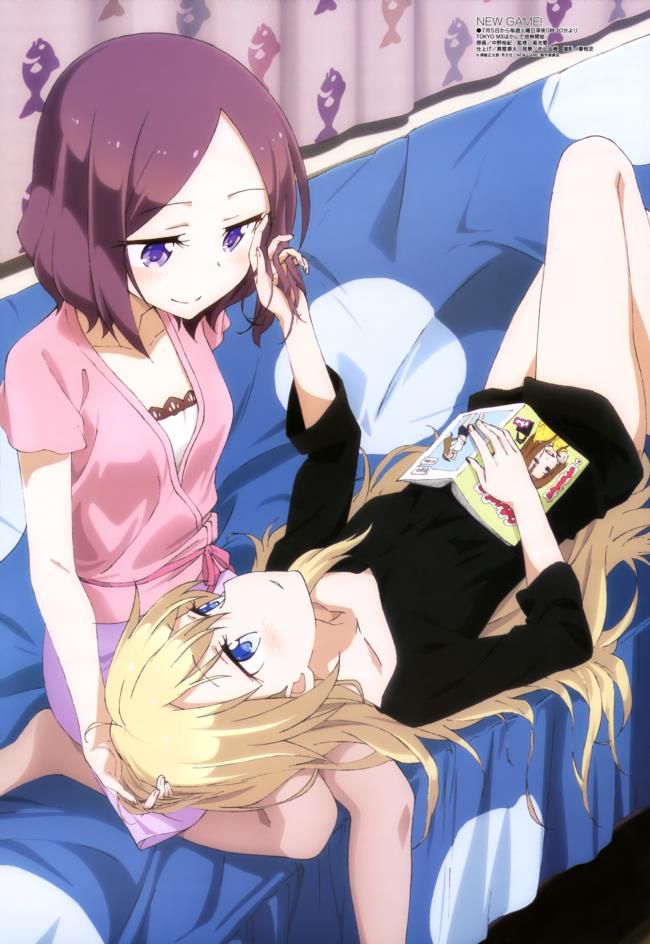 [lily] I want to see the lesbian eroticism image between girls of NEW GAME!! 14