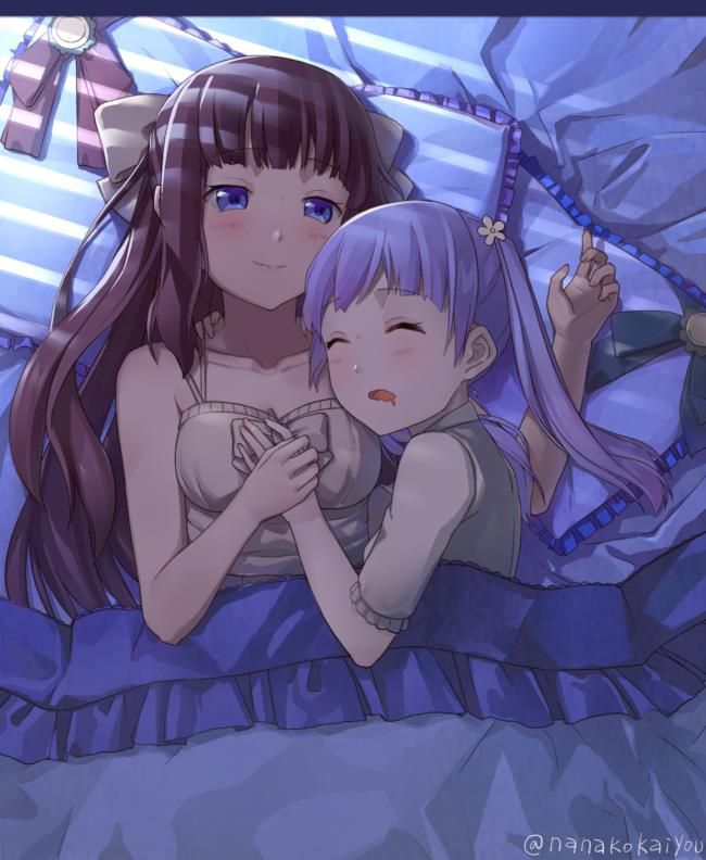 [lily] I want to see the lesbian eroticism image between girls of NEW GAME!! 20