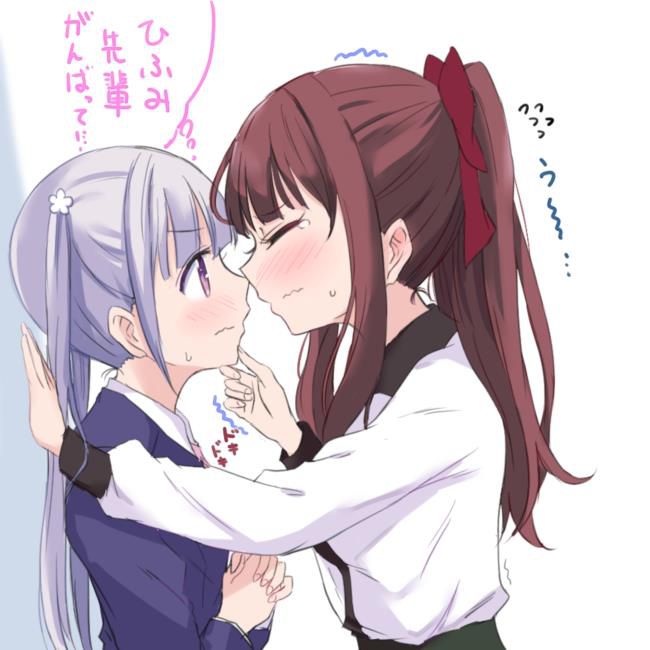 [lily] I want to see the lesbian eroticism image between girls of NEW GAME!! 40