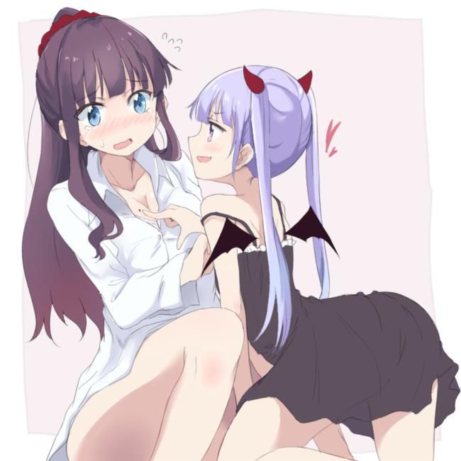 [lily] I want to see the lesbian eroticism image between girls of NEW GAME!! 41